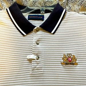 RARE PHILIP MORRIS Izod collar shirt freshly dry cleaning tag on button